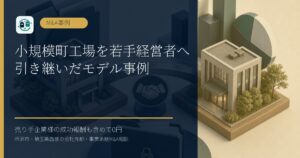 小規模町工場を若手経営者へ引き継いだモデル事例のアイキャッチ画像