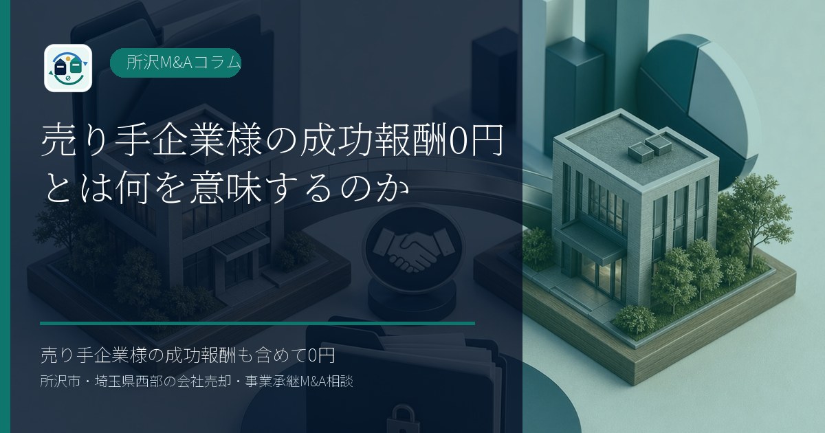 売り手企業様の成功報酬0円とは何を意味するのかのアイキャッチ画像